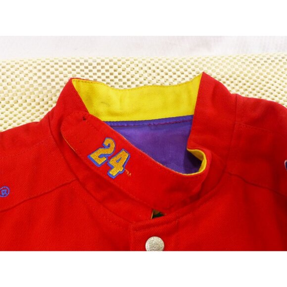 Vtg NASCAR Race Jacket Mens XL Rainbow Jeff Gordon 24 Hamilton, 2 Signatures - Picture 15 of 16